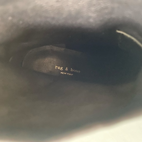 New, rag & bone, "Soren" , Leather, Black, Ankle Boot, Bootie, Women's Size 6 - Picture 15 of 16